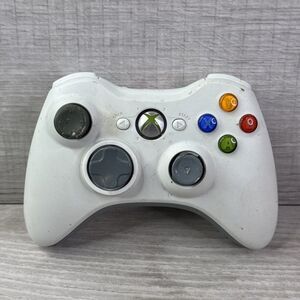 Microsoft Xbox 360 Wireless Gaming Controller - White (Model 1403)